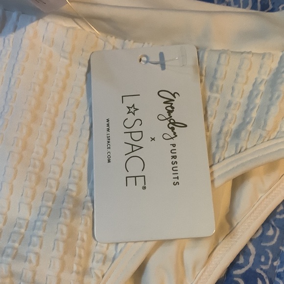 NWT L Space Frenchi Bikini Bottom bitsy Cream Rib - Picture 14 of 16